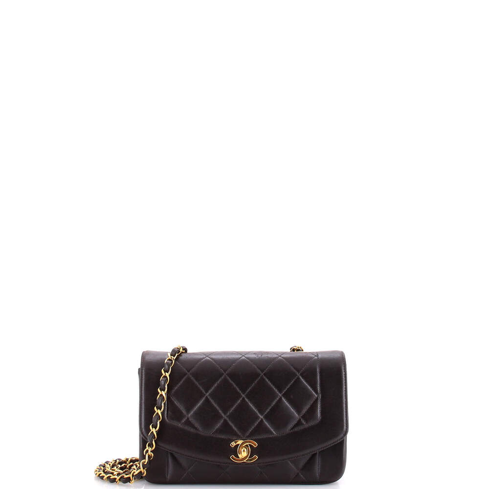 Chanel Small Vintage Diana Flap Bag Quilted Lambskin